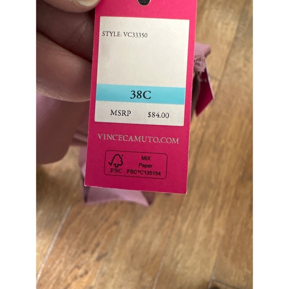 Vince Camuto Mauve Purple Convertible Underwire Bra 38C VC33350 NEW - Picture 3 of 3